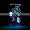  hot sale waterproof acrylic led writing board/led menu board best for advertising