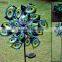 Out door decoration Metal Wind Spinner by Solar Power Garden Stake Free Sample