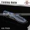 New Folding Knife Stonewash Blade Outdoor Survival Tools Camping Knife G10 Handle