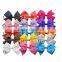 Hot sale beautiful Grosgrain Ribbon kids hair clips bows kids hair clips