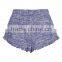 MGOO Newest Hot Sexy Girls Short Pants Angled Hemlines With Ruffle Trim Women Sport Wear Running Shorts