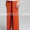 fashion wool blend A-line splited front maxi long ladies knit skirt