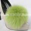 Myfur Luxury Life Spring/Summer/Fall Fox Fur Pompoms Lady Fur Ball Shoes