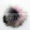 Myfur New Arrival Wholesale Super Fluffy Extra Large Raccoon Fur Pom Poms Specially For Beanie Hat Fashionable Stylish Pompoms