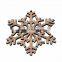 Rustic Snowflake Christmas Tree Decorations Laser Cut From Natural wooden
