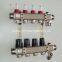 4 Branch Stainless Steel Radiant Heat Manifolds