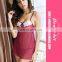 Women Wine Red Transparent Chemise Dress Sexy Sleepwear Babydoll