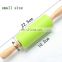 23cm length small size silicone non-stick rolling pin for pastry rolling