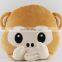 2017 New Design Emoticon Plush Monkey Emoji Pillow