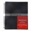wire bound black hard cover Sketch pad
