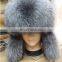 New Man Real Fox Fur Hat Russian Style Winter Warmer Ear Cap