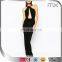 Club fishtail maxi dres full length party dress female sexy night dress sexy spandex club dress with metal necklace