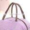 Portable Thermal Lunch Bags for Women Men Multifunction Oxford Striped Large Storage Tote Food Picnic insulation Bags