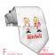 Fashion teddy-bear-santa-tie customized letter tie for men