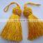 Luxury Mini Charms Silk Thread Gold Fringe Tassel Trim