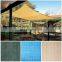 Beige Sun shade sails with strong white rope for garden, carpark