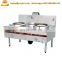 Chinese restaurant wok burner kitchen cast iron gas stove cooker with oven