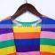 RTS  Multi-color Stripe Kids Long Cardigan Kimono Cardigan