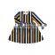 Stripe Printed Ruffle Sleeve Dress Kids Clothing Girl Dress
