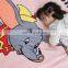 Net red Dumbo tide brand home cute cartoon double-sided flannel blanket