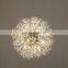 New nordic gold wedding decorative luxury pendant lighting led modern crystal chandelier