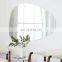 5mm beveled edge wall hung silver square bathroom mirror