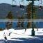 Other amusement park products ropeway system with fly chairs double seat outdoor games