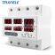 Three Phase Adjustable Over and Under Voltage Protector with Over Current Protection Automatic Recovery Protective Device 63A