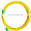 Low insertion loss high return loss LC APC Simplex single mode pvc fiber optic patch cord mini boot lc fiber patch cord