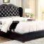 Factory Supply leather furniture bedroom wooden box divan bed design