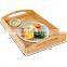 2019 custom new design bamboo serving tray for food