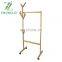 Hanger 2 fold 1 hanger rolling garment stand with bottom stand Rolling closet organizer