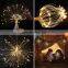 Firework LED String Light 8 Modes Dimmable Fairy Lights with Remote Control Battery Operated Hanging Starburst Lights