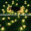 2021 New product ideas solar Christmas star lights led fireworks controller ornaments lights pendant house wreath light