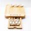 Hot Selling New Design Organic Kitchen Natural Bamboo Cheese Board With Cutlery