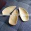 Bamboo root small biodegradable snack tableware dinner bar wedding candy plate for dried fruit and nuts snack tea set with tray