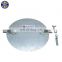 HVAC Mounted Steel Manual Round Adjustable Air Duct Butterfly Control Damper Blades with aluminum rod