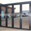 China made low price exterior clear glass commercial  folding door aluminum accordion door