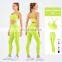 Wholesale Yoga Outfits 2 Pieces Ruched Design Yoga Sets Fitness Women  Athletic Sports Suit