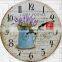 2015 Hot Sales New Products Walden Wholesale Cheap Round Shape Antique Wooden Clock Wall Clock