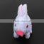 Led eye plush rabbit toy walking with sound