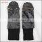 ladies wholesale winter sheepskin leather mitten gloves black