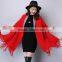 New spring women's double hair coat knitting wool cloak Cape fringed bat sleeve sweater coat