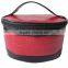 new product circular leather cosmetic bag for women