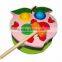 Red Apple Box Hammering Ball Game Good Wooden Toys