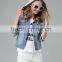 New arrival fashion mature women cheap faux shearling denim jacket