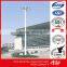 LED High Mast steel Lighting Poles with Lifting System for square airport lighting