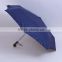 auto open and closed 3-fold promotional umbrella with gold coating