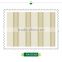 stock foaming non woven wallpaper, yellow neat wide stripe wall decor for apartment , home accent wall sticker supplier