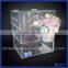 Yageli Factory 4 Tier Acrylic Cosmetic Makeup Organizer Lipstick Holder With Crystal Knob